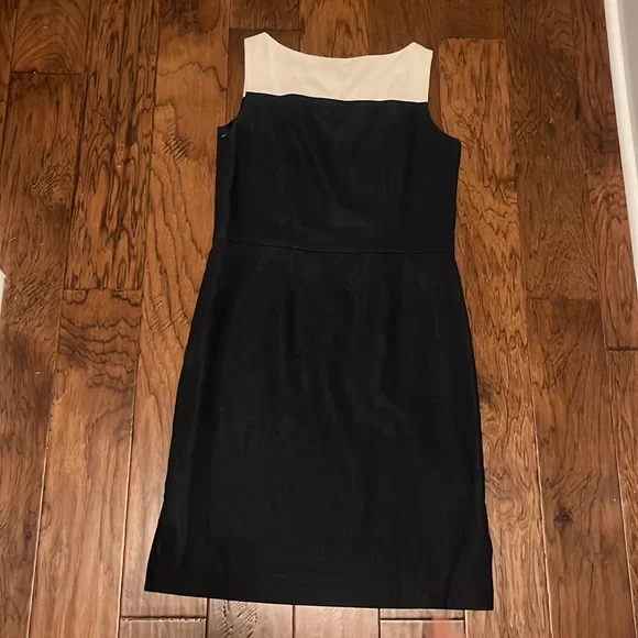 Tyler boe size 6 navy and white linen dress - Picture 3 of 4